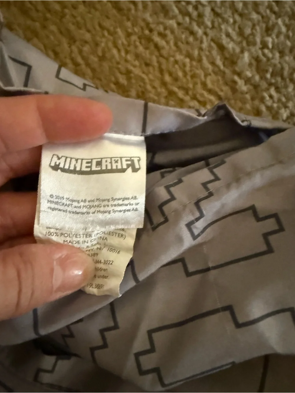 Minecraft-Inspired Diamond Pickaxe Twin sheet set